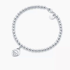 Tiffany silver heart bracelet